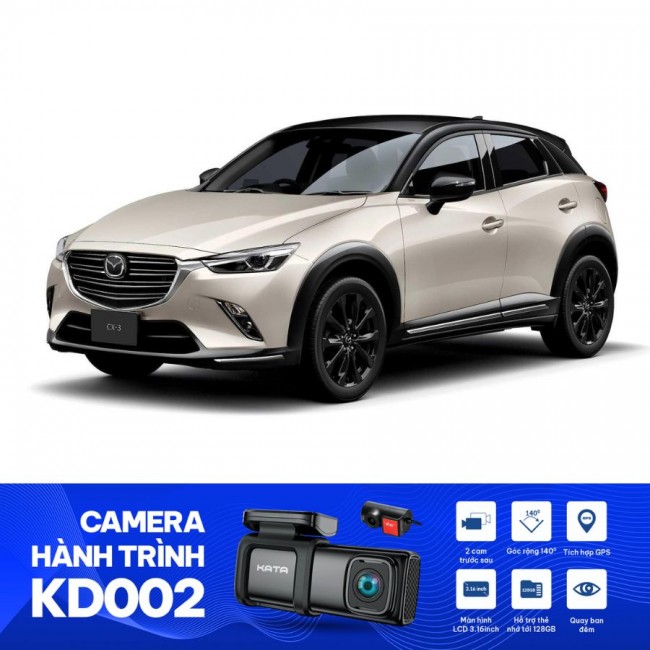 Bộ camera hành trình oto cho Mazda CX-3 | KATA KD-002